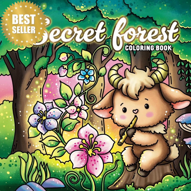 Secret Forest Coloring Book: a Magical Coloring Adventure with Enchanting Forest
