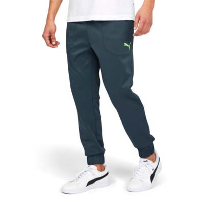 

Puma Train Pwr Fleece Training Joggers Мужские синие повседневные спортивные штаны 522552-, Синий, Puma Train Pwr Fleece Training Joggers