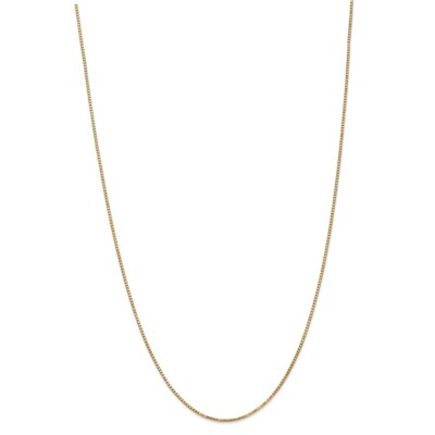 Pre-owned Superdealsforeverything Real 10kt Yellow Gold 1.3mm Box Chain; 18 Inch; Lobster Clasp