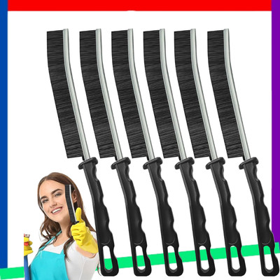 6Pcs Hard Bristle Crevice Cleaning Brush-Thin Gap Cleaning Brush, Small Cleaning
