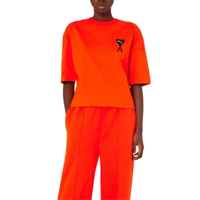 

Футболка Puma Ami X Graphic с круглым вырезом и короткими рукавами, женские повседневные топы размера  53, Оранжевый
