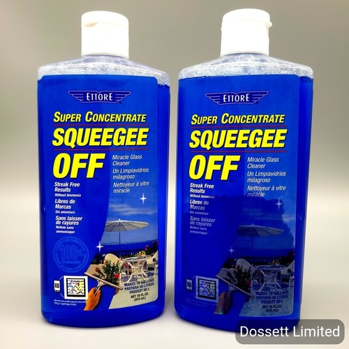 Ettore Squeegee-Off Window Cleaning Soap, 16oz 2-pack - MAKES 32 GALLONS