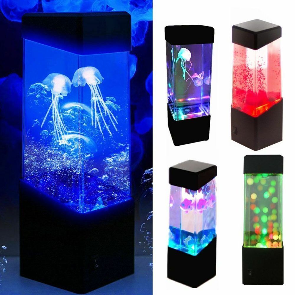 Jellyfish Aquarium LED Multicolor Lighting Fish Tank Mood Lamp Night Light Lamp
