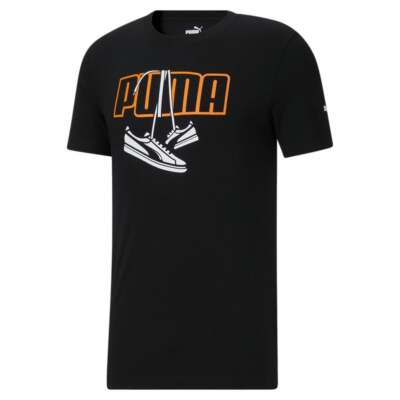 

Puma Sneaker Hang Tee Мужские черные повседневные топы 589770-51, Черный, Puma Sneaker Hang Tee