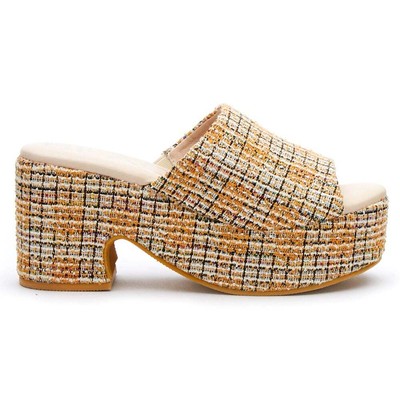 

Женские желтые повседневные сандалии BEACH by Matisse Terry Block Heels TERRY-658, Желтый, BEACH by Matisse Terry Block Heels