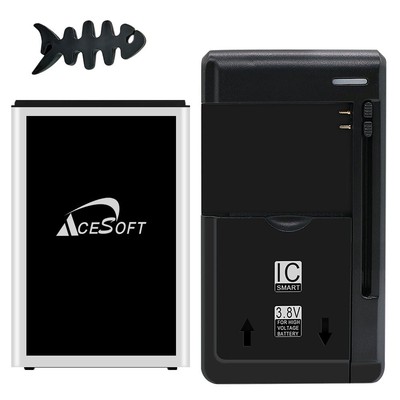 5970mAh Battery Portable Charger Fish Bone Winder Silicon for Net10 LG G3 4G LTE
