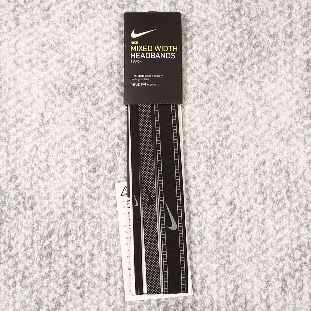 nike accessories mixed width headbands 3 pack