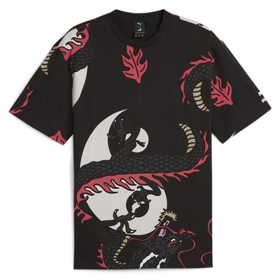 Футболка с круглым вырезом и коротким рукавом с графическим рисунком Puma X Staple Мужские повседневные топы размера M 62