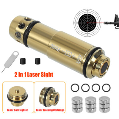 9mm/380ACP/40S&W/223Rem Laser Training Bullet Dry Fire Laser Trainer Cartridge