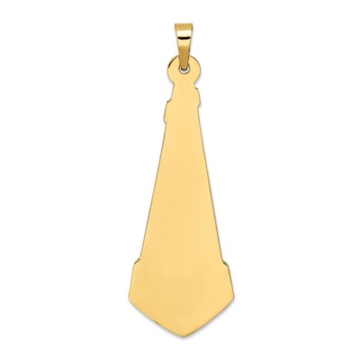 Pre-owned Skyjewelers Real 14kt Two-tone Hollow Scroll And Star Pendant