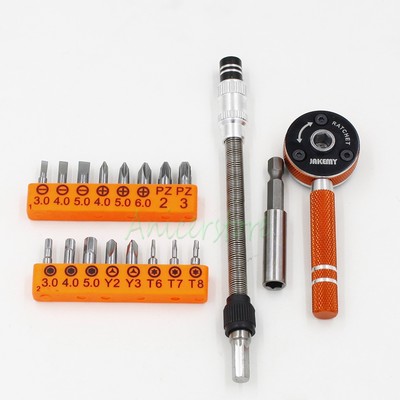 Multifunction Ratchet Flexible Phillips Slotted Torx Screwdriver Bits Tool Set