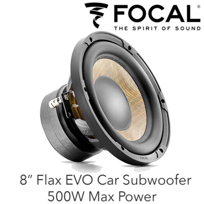 Focal Flax EVO P20FE - 8'' 20cm Car Subwoofer 500 Watts Max Power Bass Woofer BN