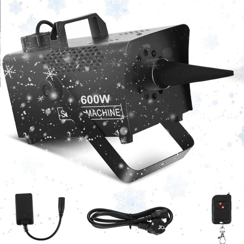 600w Schneemaschine Schnee Maschine Snow Effekt Schaum Kanone Dj Disco Party De