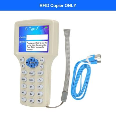 Writer Reader 125KHz 13.56MHz Duplicator Access Control Card Key For NFC Tags 