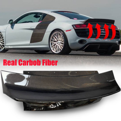 Carbon Fiber Rear Trunk Spoiler Wing Body Kit Fit Audi R8 2007 2008-2016 Coupe