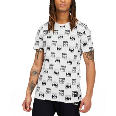 

Puma X Helly Hansen Aop Crew Neck Короткие рукава Футболка Мужские Размер  Случайные Топы 5, Белый, Puma X Helly Hansen Aop Crew Neck Short Sleeve TShirt