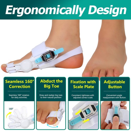 CFR Hallux Valgus Pain Support Big Toe Orthopedic Bunion Straightener Corrector