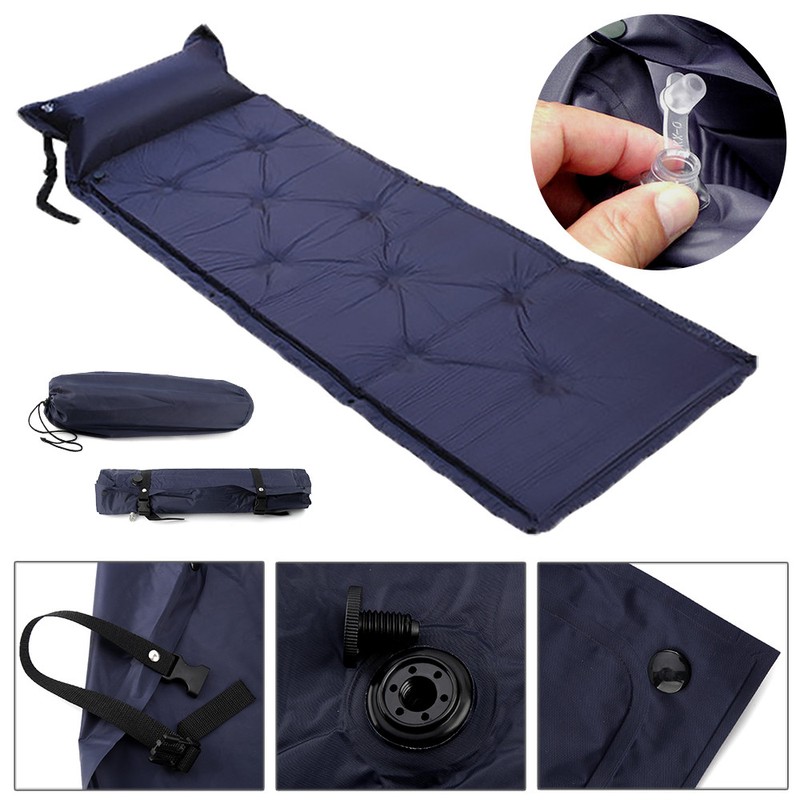 Inflatable Camping Sleeping Mat Ultralight Air Pad Roll Bed Mattress