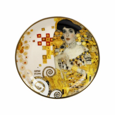 Goebel Mini Plate Gustav Klimt - Adele, Artis Orbis, Fine Bone China, 10 cm