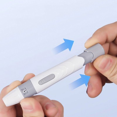 Lancet Pen Adjustable Depth Blood Sampling Glucose Test Pen Lancing Device 1Pc