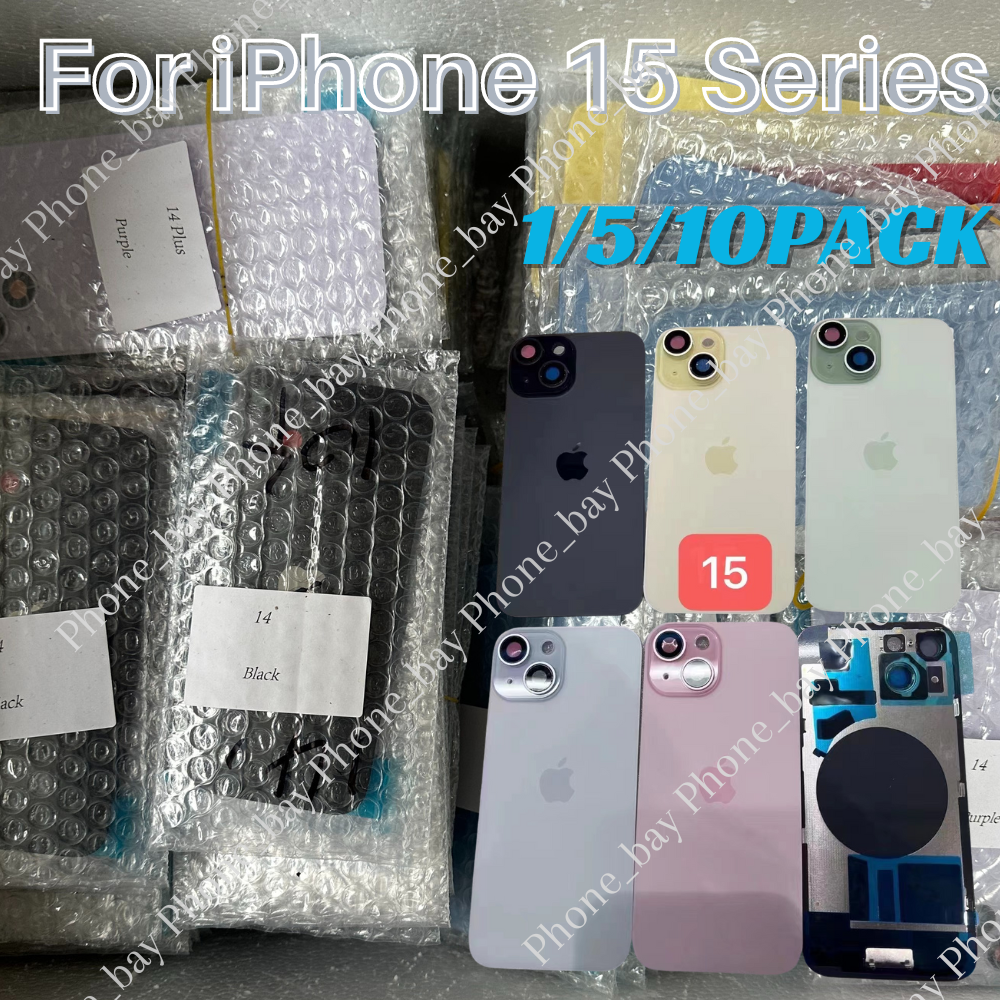 Rear Back Cover Housing Battery Door Frame Replacement For iPhone 15 Pro Max Lot
