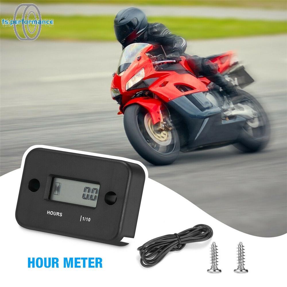 Waterproof Digital Hour Meter Sport Motorcycle ATV Snowmobile Marine Dirt Bike