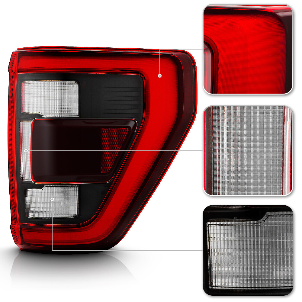 For 2021-2023 Ford F150 XLT Tail Light Lamp (Incandescent Upgrade Raptor Style)