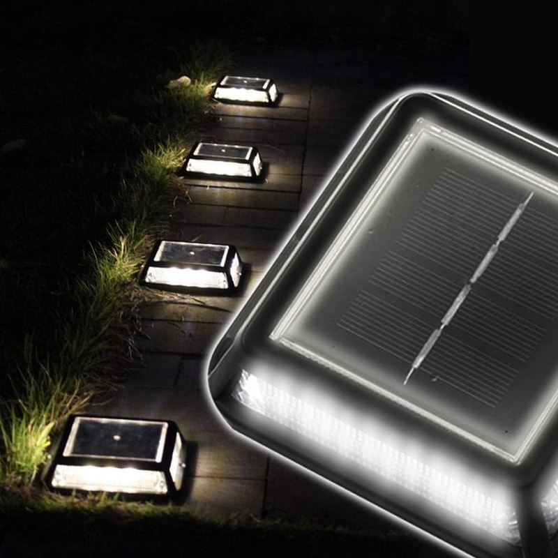 Solar Road Stud Light, Driveway Marker Lights Bright White, Outdoor LED Solar Po