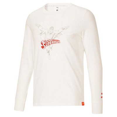 

Мужские повседневные топы Puma X Superman с круглым вырезом и длинными рукавами размера  535221-0, Белый, Puma X Superman Crew Neck Long Sleeve T-Shirt