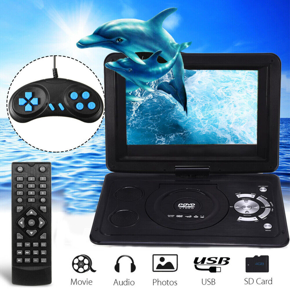 13.9 Tragbar DVD Player Auto DVD Player 270° Drehbar USB Video Fernbedienung