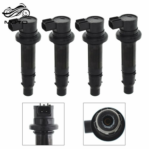 Set of 4 Ignition Coils For Yamaha R1 YZFR1 YZFR6 R6 YZFR6S R6S FZ1