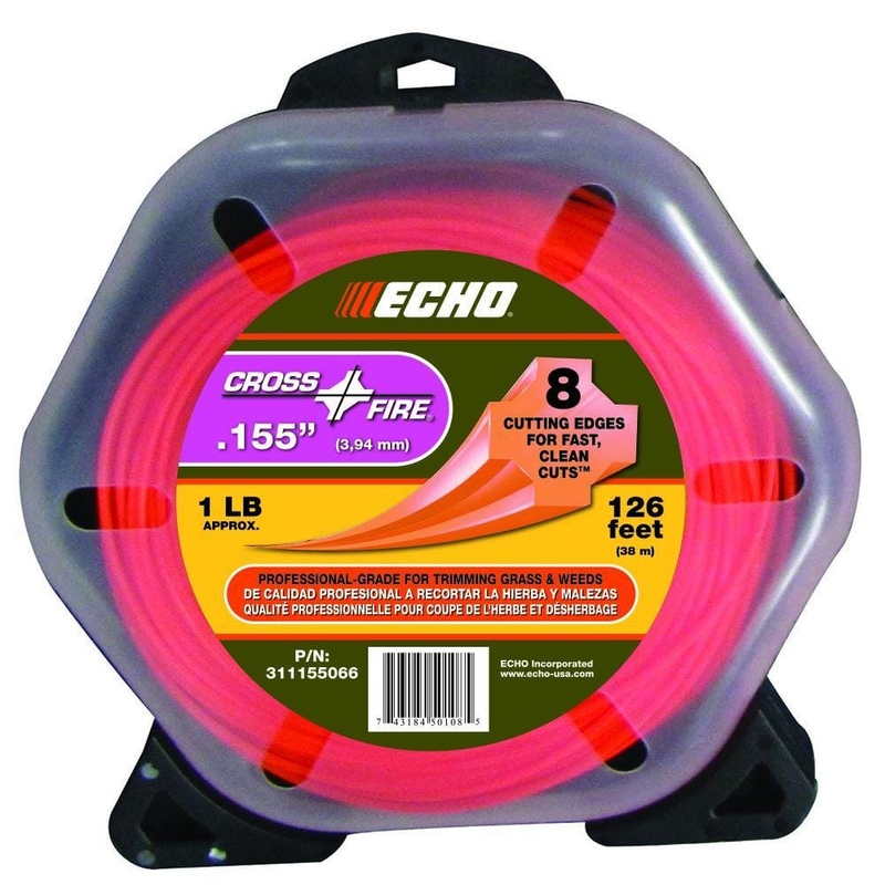 .155" Cross-Fire Trimmer Line (126 Ft.) Large Clam