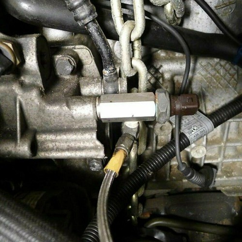 Oil Pressure Sensor Tee 1/8'' BSPT to Adapter Fitting Turbo Supply Feed Line