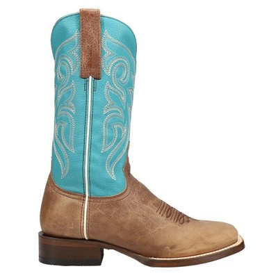 Женские повседневные ботинки Roper Turquoise Square Toe Cowboy Size 6,5 M 09-021-9991-00