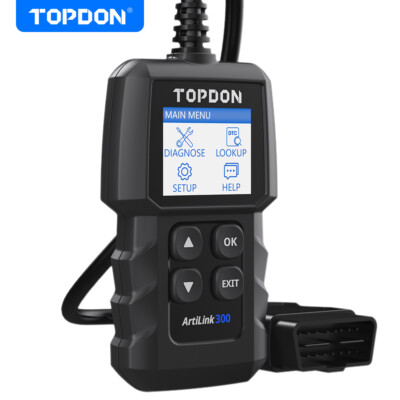 TOPDON AL300 Car OBD2 OBDII Fault Code Reader Engine Diagnostic Scanner Tool US