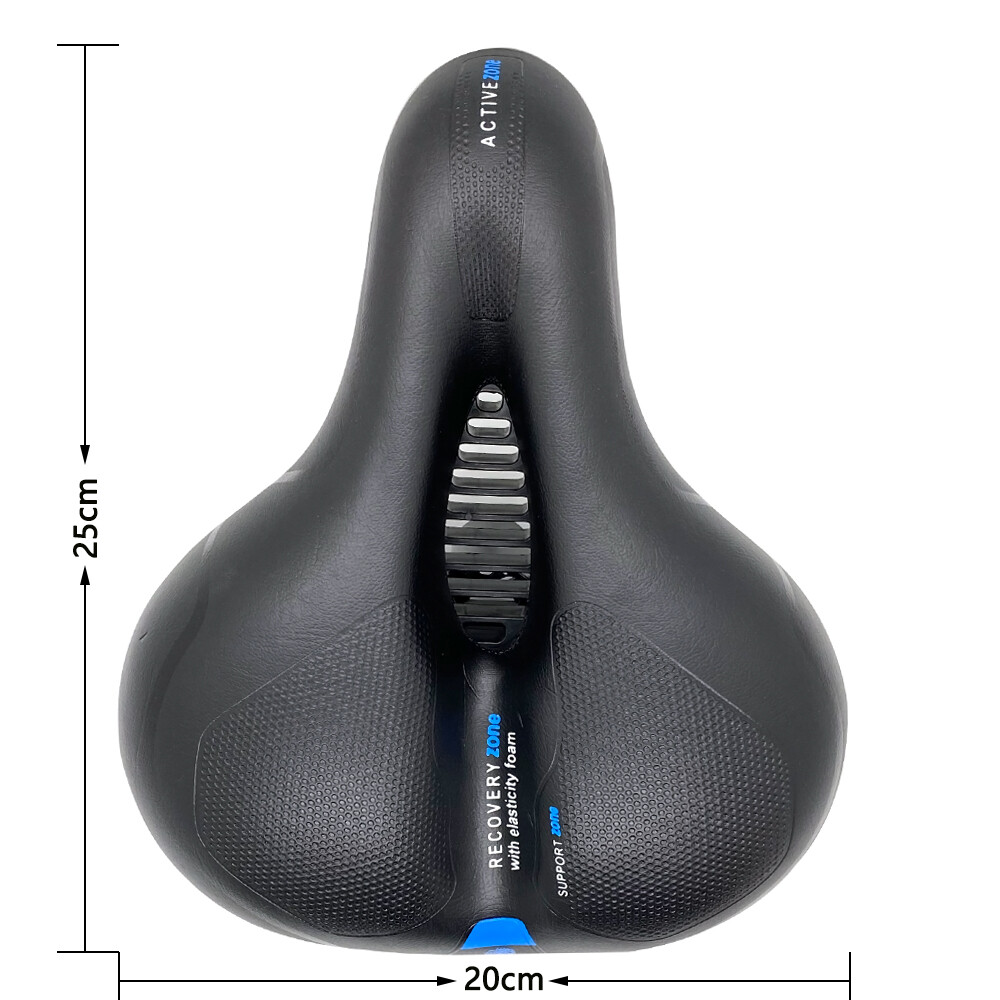 Comfort Wide Big Bum Bike Bicycle Gel Cruiser Extra Sporty Soft Pad Saddle Seat