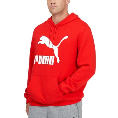 

Puma Classics Logo Pullover Hoodie Fl Big Tall Мужская красная повседневная верхняя одежда 533256-, Красный