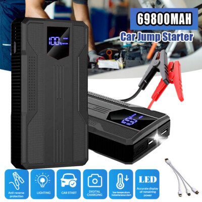 Car Jump Starter Booster Jumper Box 99800mAh Power Bank Battery Charger Portable