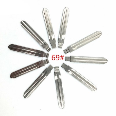10pcs/lot Type 69# Metal Blank Uncut Flip KEYDIY/VVDI/JMD Remote Key Blade