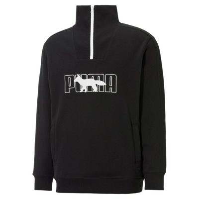

Пуловеры Puma X Maison Kitsune HalfZip Pullover Sweater Mens Black 532322-01, Черный