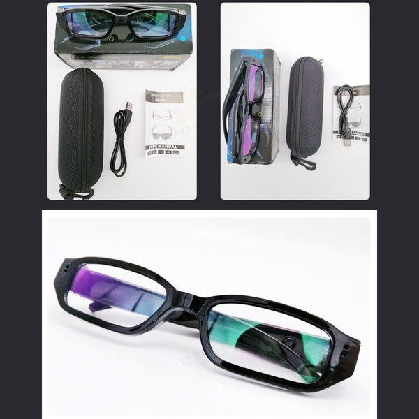 1080P HD Video Cam Recorder Camera Glasses Hidden Mini DVR Running Eyeglass - Image 4