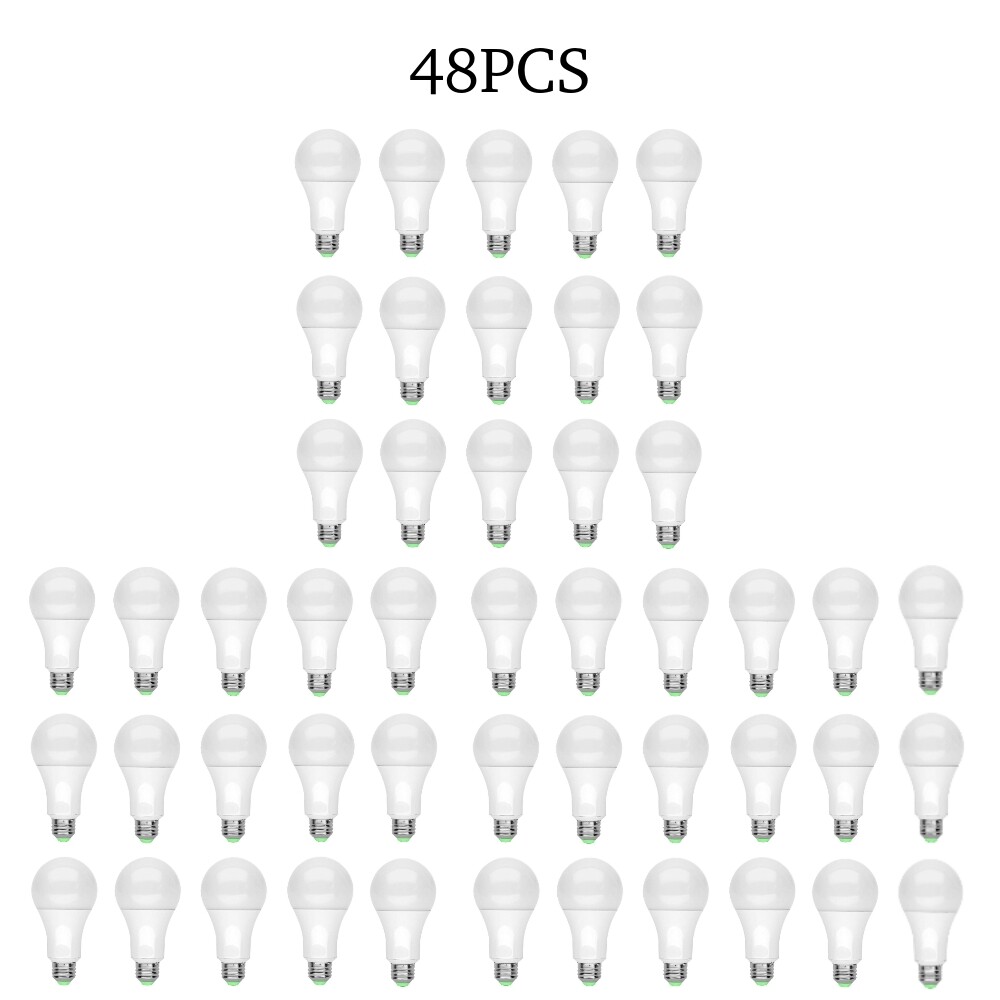 15-48 Pack Super Bright Golf Ball Screw E26 LED Light Bulbs A19 100W White Lamp
