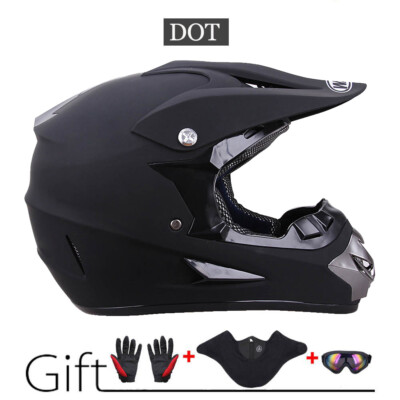 DOT Adult Youth Motocross Helmet Gloves Goggles Dirt Bike MX Racing Off Road ATV