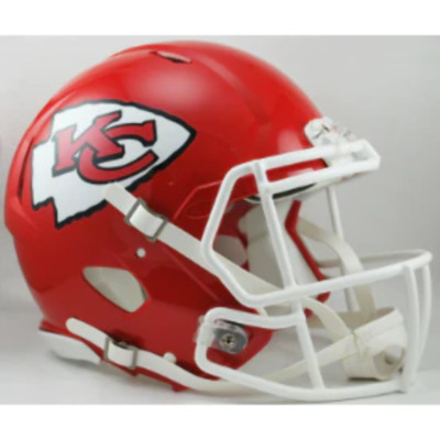 Kansas City Full Size Chiefs Authentic Revolution Speed Football Helmet - NFL.