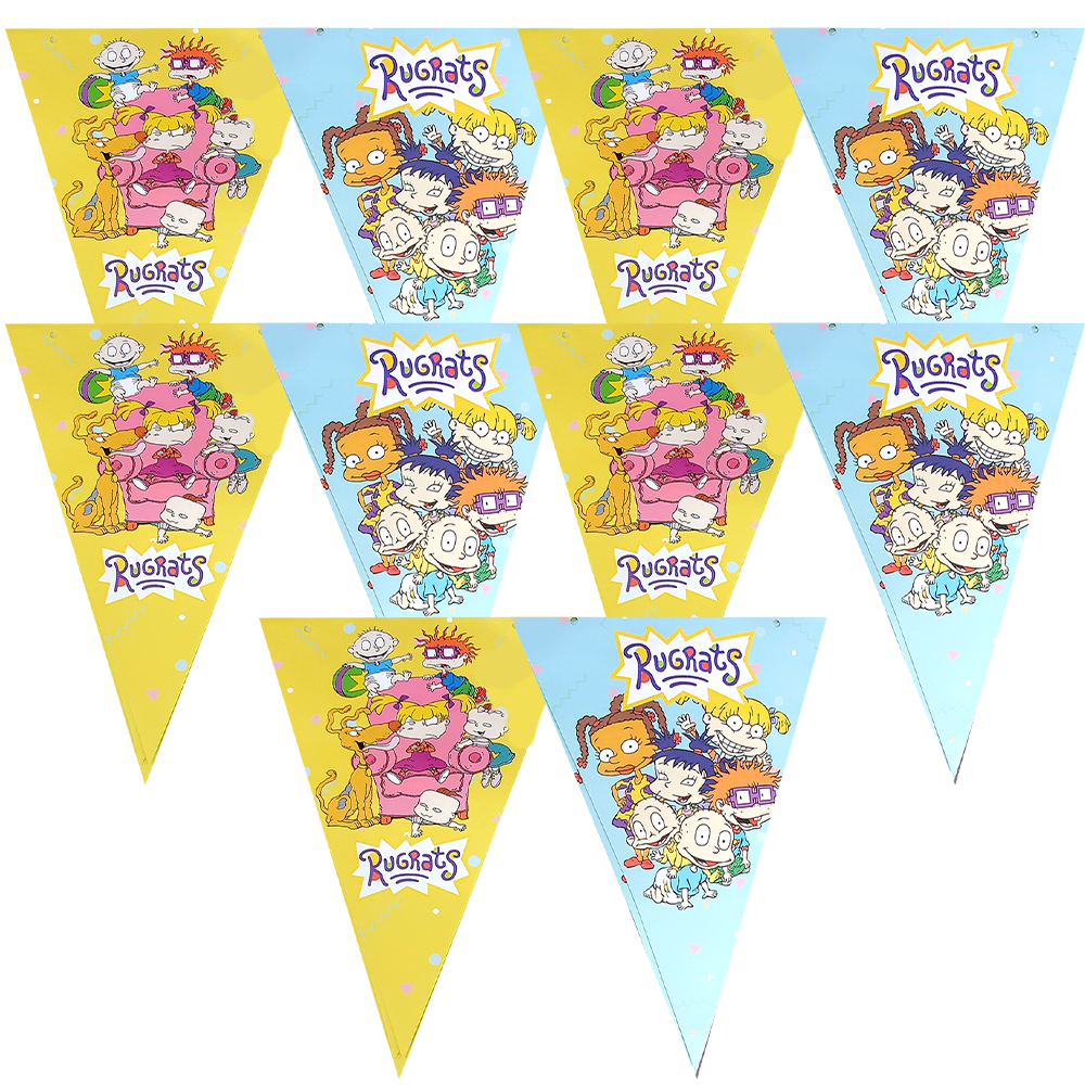 RUGRATS CUPS PLATE BANNER PARTY TABLE COVER SUPPLIES BALLOON CUPCAKE TOPPER CAKE