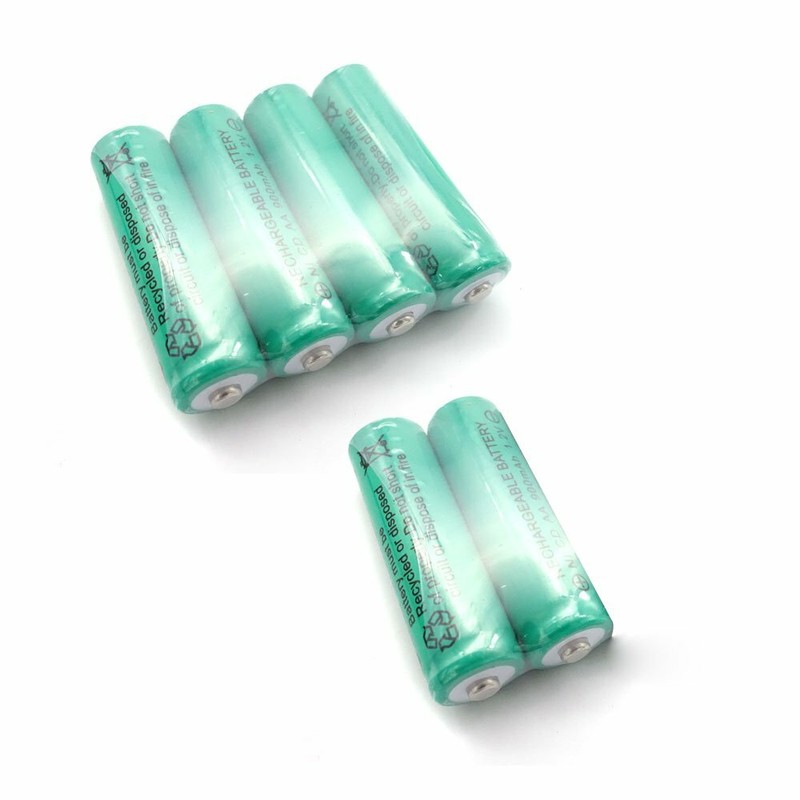 6x AA rechargeable battery 900mAh 1.2V Ni-Cd NICD Ni-Cad cell/RC Green US Stock