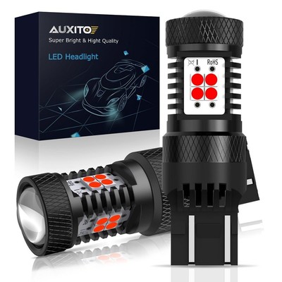 2X Super Red 7443 7440 T20 LED Brake Stop Tail Light High Power SMD Stop Bulbs