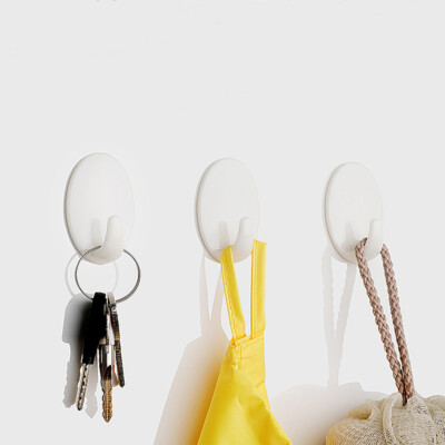 5PCS Self Adhesive Hanger Hooks Stick On Wall Sticky Towel / Coat Hanging Hook,