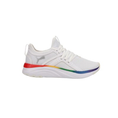 Puma Softride Sophia Rainbow Lace Up  Youth Girls White Sneakers Casual Shoes 37
