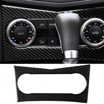Carbon Fiber AC Console Interior Trim For Benz C-Class W204 2007-10